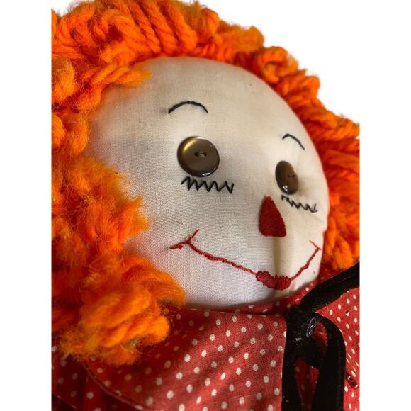 Vintage Handmade Spirit Raggedy Andy Doll 22" Creepy - Picture 6 of 8